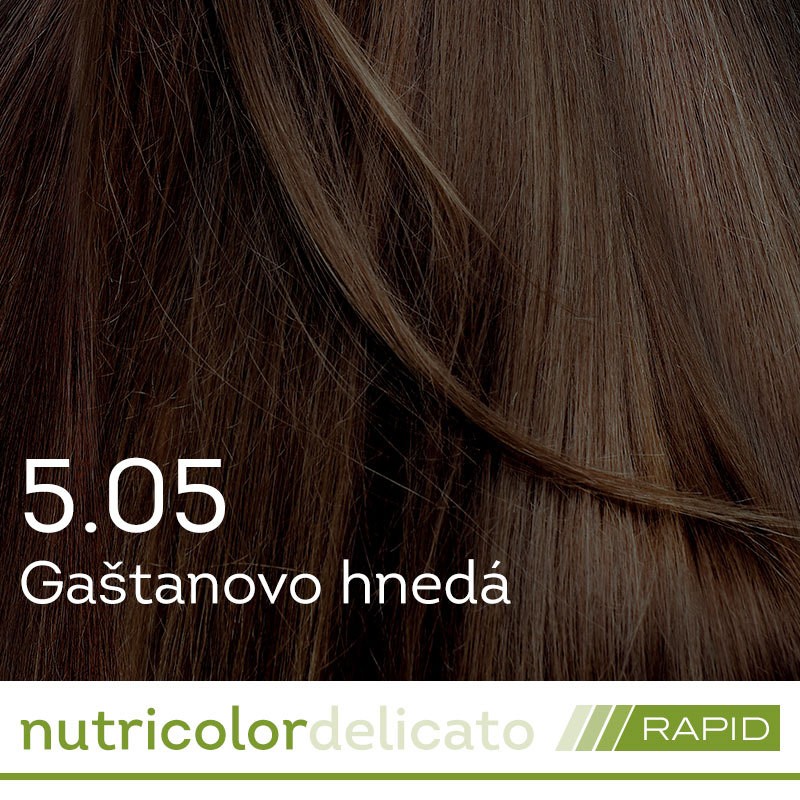 Obrázok Nutricolor Delicato RAPID farba na vlasy - Gaštanová hnedá 5.05 140ml - Biokap