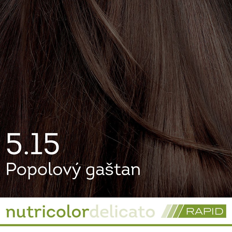 Obrázok Nutricolor Delicato RAPID farba na vlasy - Popolový gaštan 5.15 140ml - Biokap