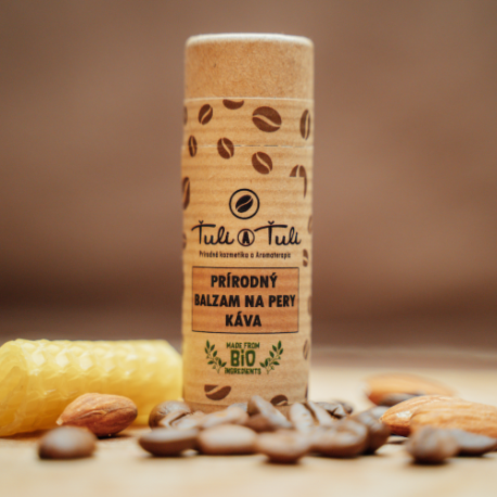Prírodný balzam na pery Káva 20ml - Ťuli a Ťuli