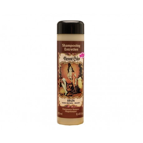 Henna Prírodný Šampón s výťažkom z henny Brun - Hnedá 250 ml - Henné Color