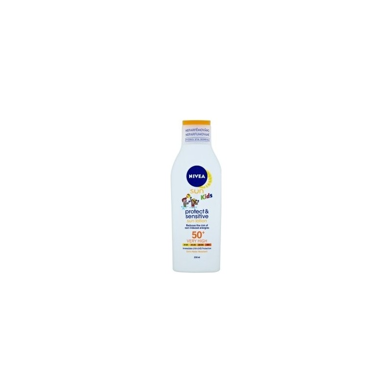 Obrázok NIVEA Sun Kids Protect & Sensitive Sun Lotion SPF50 Kozmetika na opaľovanie 200ml