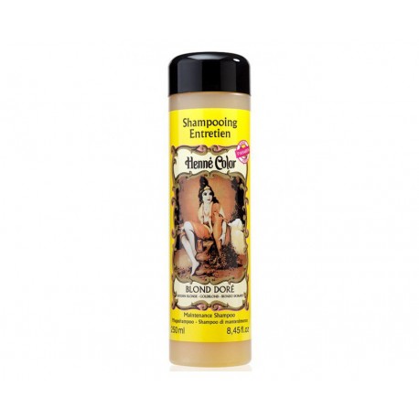Henna Prírodný Šampón s výťažkom z henny Blond doré - Zlatá Blond 250 ml - Henné Color